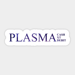 Space Plasma Cash XT Debit Ethereum Cryptocurrency Sticker